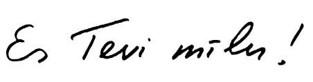 Je t'aime - Letton